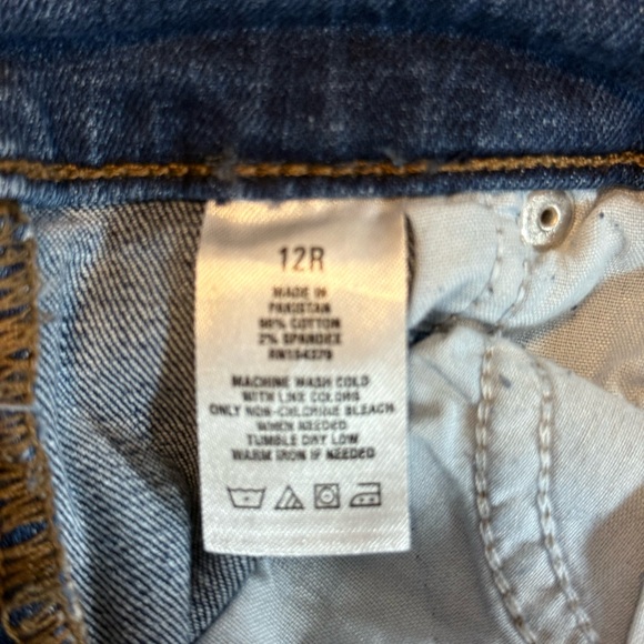 Aeropostale Blue Boot Cut Jeans Size 12R - Picture 6 of 6